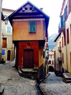 medieval streets and old building saint martin vesubie